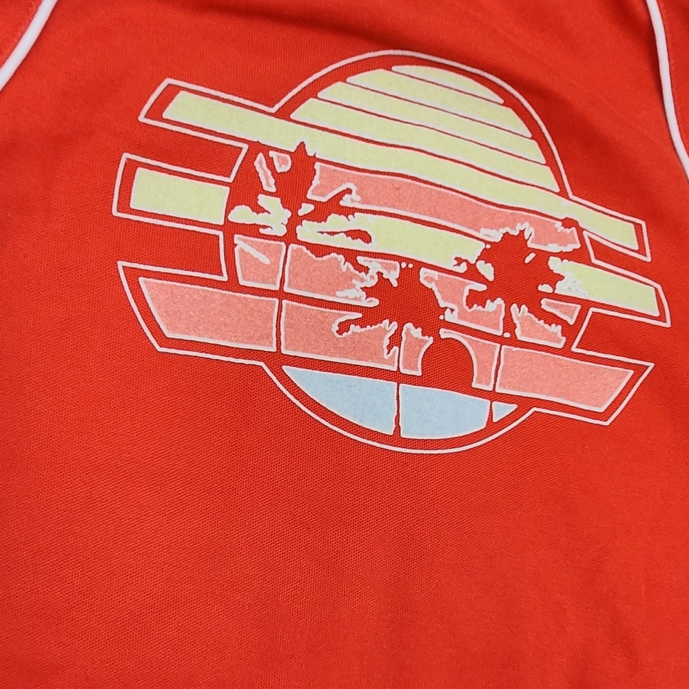 Vintage adidas Coastal Sunset Orange Track Jacket.  Medium - Picture 8 of 8